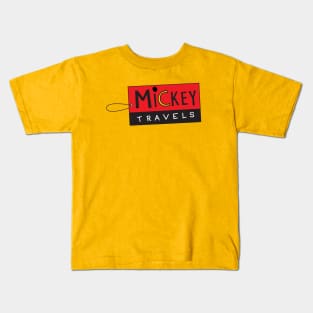 MickeyTravels Logo Kids T-Shirt